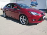 2014 Ruby Red Ford Focus Titanium Sedan #101666342