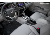 2015 Honda Civic Hybrid-L Sedan Gray Interior