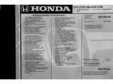 2015 Honda Civic Hybrid-L Sedan Window Sticker