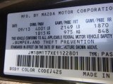 2014 MAZDA3 Color Code for Titanium Flash Mica - Color Code: 42S