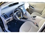 2015 Toyota Prius Three Hybrid Bisque Interior