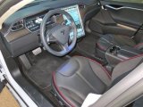 2014 Tesla Model S P85D Performance Grey Interior