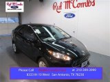 2015 Tuxedo Black Metallic Ford Fiesta S Sedan #101908021