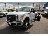 2015 Oxford White Ford F350 Super Duty XL Regular Cab 4x4 Chassis #101958122