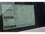2015 Toyota Prius c Two Window Sticker