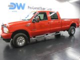 2003 Red Ford F350 Super Duty XLT Crew Cab 4x4 #10193011