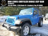 2015 Hydro Blue Pearl Jeep Wrangler Sport 4x4 #102080864