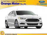 White Platinum Metallic Ford Fusion in 2015