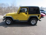 2000 Solar Yellow Jeep Wrangler SE 4x4 #102110625