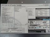 2015 Audi A4 2.0T Premium quattro Window Sticker