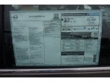 2015 Nissan Sentra SL Window Sticker