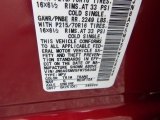 2015 Rogue Select Color Code for Cayenne Red - Color Code: NAH