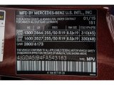 2015 ML Color Code for Cinnabar Red Metallic - Color Code: 151