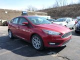 2015 Ruby Red Metallic Ford Focus SE Hatchback #102241179