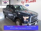 2015 Blue Jeans Metallic Ford F150 XLT SuperCrew #102342905