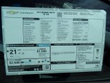 2015 Chevrolet Colorado WT Extended Cab 4WD Window Sticker