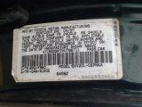 1997 Camry Color Code for Classic Green Pearl - Color Code: 6P2