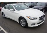 2014 Infiniti Q Moonlight White