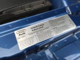 2000 Audi TT 1.8T Coupe Info Tag