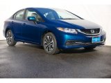 2015 Dyno Blue Pearl Honda Civic EX Sedan #102412035