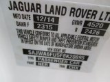 2015 F-TYPE Color Code for Polaris White - Color Code: NER