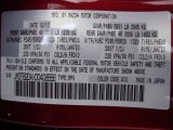 2013 CX-9 Color Code for Zeal Red Mica - Color Code: 41G