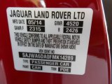 2015 F-TYPE Color Code for Italian Racing Green Metallic - Color Code: CAH