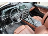 2015 BMW 6 Series 640i Convertible Cinnamon Brown Interior