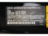 2015 6 Series Color Code for Black Sapphire Metallic - Color Code: 475