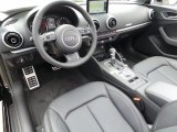 2015 Audi A3 2.0 Premium Plus quattro Cabriolet Black Interior