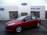 2015 Ruby Red Metallic Ford Focus SE Sedan #102509647