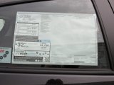 2015 Toyota Yaris 5-Door LE Window Sticker