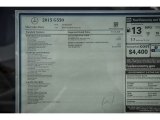 2015 Mercedes-Benz G 550 Window Sticker