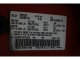 1998 Durango Color Code for Flame Red - Color Code: PR4