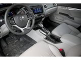 2015 Honda Civic EX-L Sedan Gray Interior