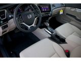 2015 Honda Civic EX Sedan Beige Interior