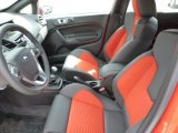 2015 Ford Fiesta ST Hatchback ST Recaro Molten Orange Interior
