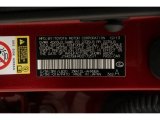 2013 CT Color Code for Matador Red Mica - Color Code: 3R1