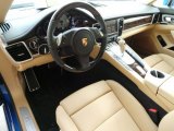 2015 Porsche Panamera S Black/Luxor Beige Interior
