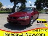 2000 San Marino Red Honda Accord EX V6 Coupe #102760979