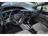2013 Honda Civic EX-L Sedan Gray Interior