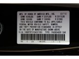 2012 Accord Color Code for Crystal Black Pearl - Color Code: NH731PX