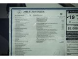 2015 Mercedes-Benz GL 450 4Matic Window Sticker