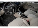 2015 Honda Civic Hybrid-L Sedan Beige Interior