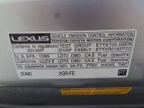 2014 Lexus RX 350 Info Tag