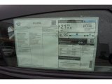 2015 Nissan 370Z Coupe Window Sticker