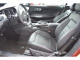 2015 Ford Mustang EcoBoost Premium Convertible Ebony Interior