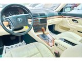 2001 BMW 7 Series 740iL Sedan Oyster Beige/English Green Interior