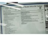 2015 Mercedes-Benz E 63 AMG S 4Matic Sedan Window Sticker