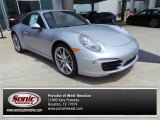 2015 Rhodium Silver Metallic Porsche 911 Carrera 4 Coupe #103279557